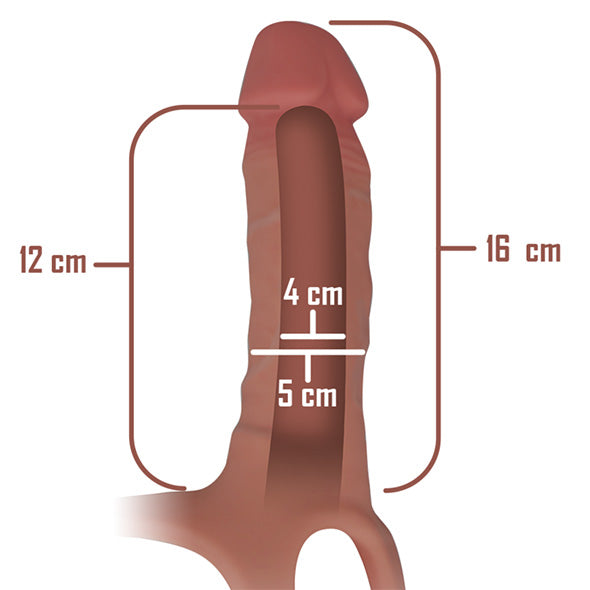 Arnês Oco com Dildo de Silicone 16 X 4 cm