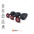 Kit de 3 Plugs de Silicone Corazón