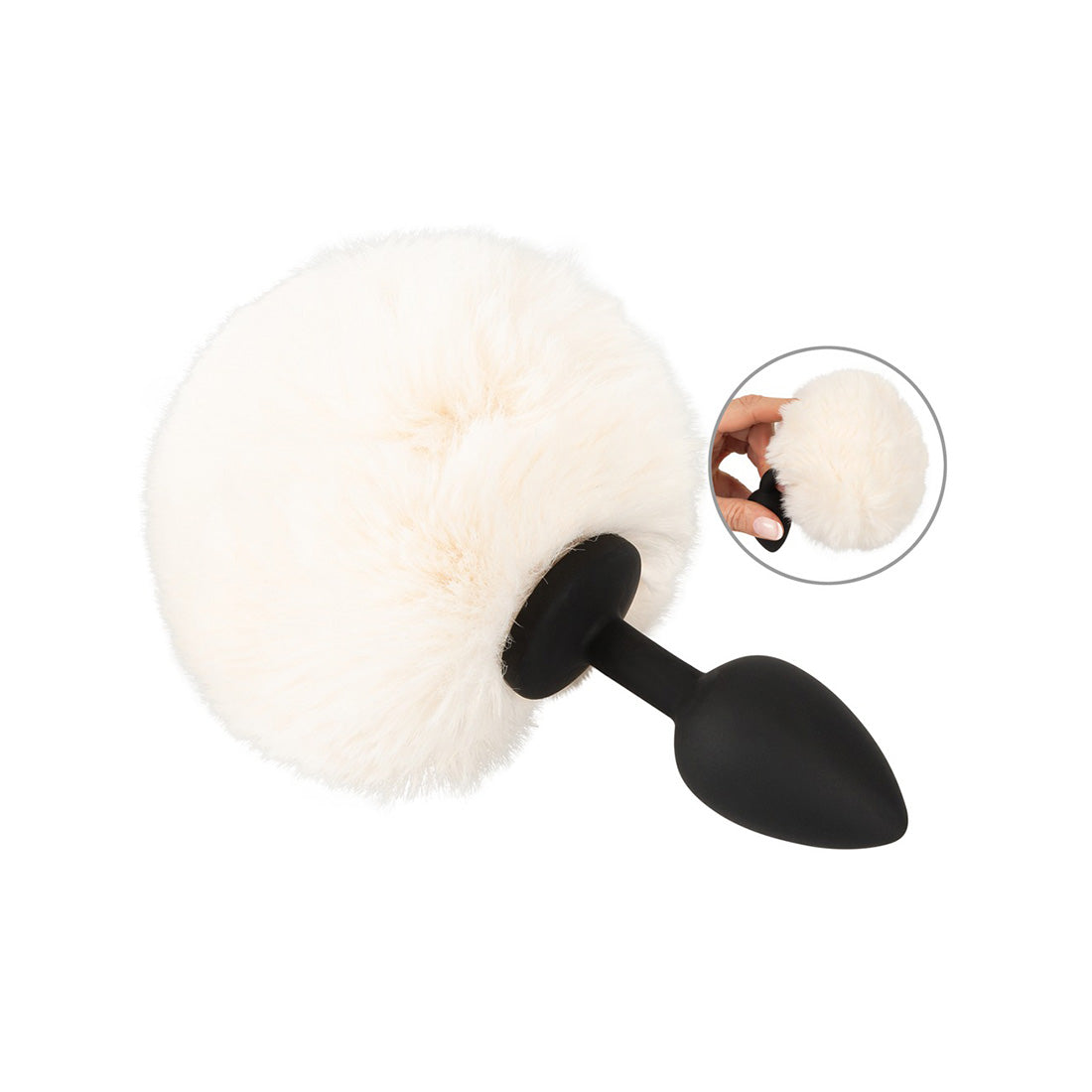 Fluffy Plug White - S