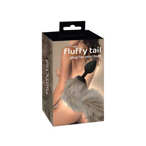 Cauda Fluffy Plug Grey