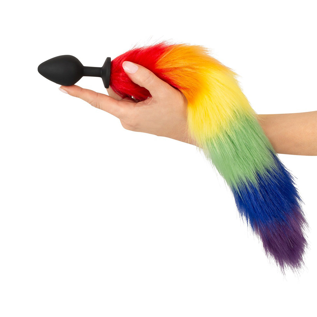 Cauda Fluffy Plug Rainbow