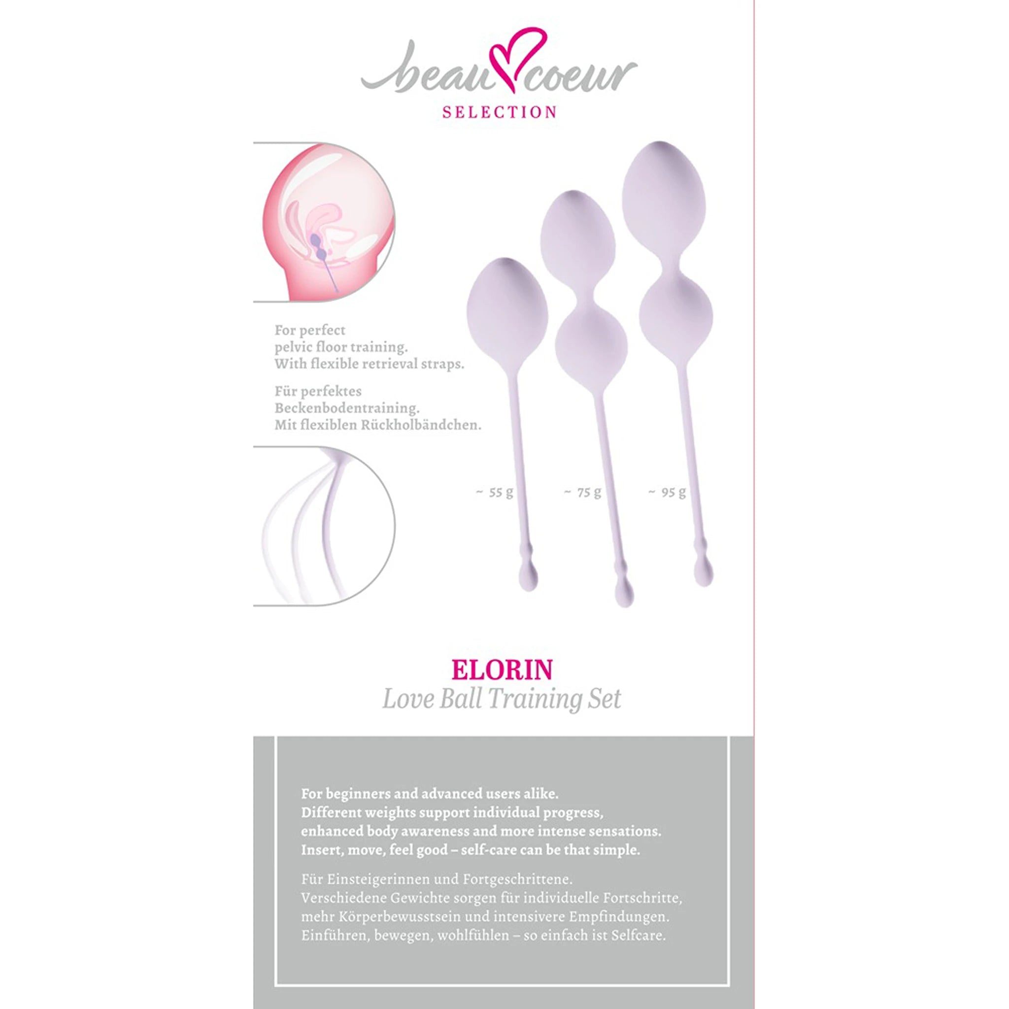 Kit de Bolas de Ben Wa em Silicone ELORIN Love Ball (3 Unidades)