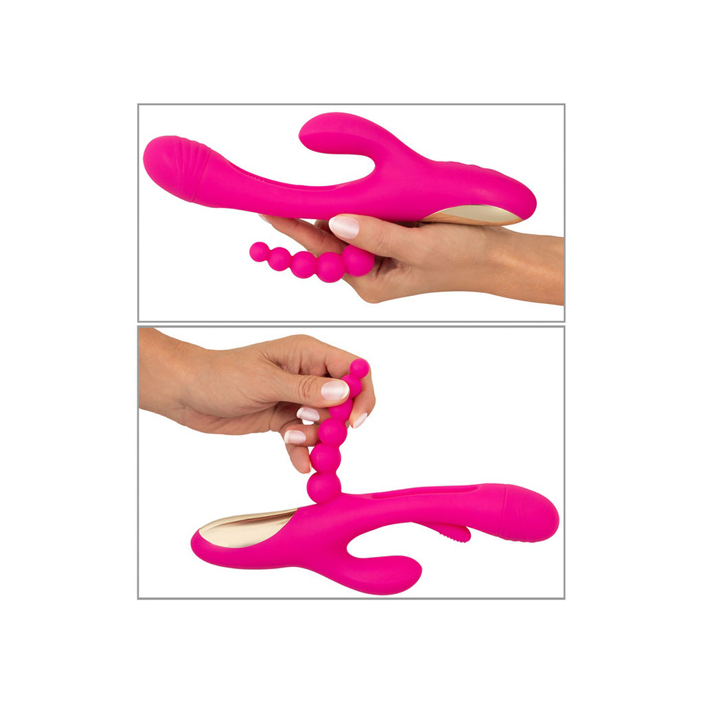 Vibrador Triplo Com Língua