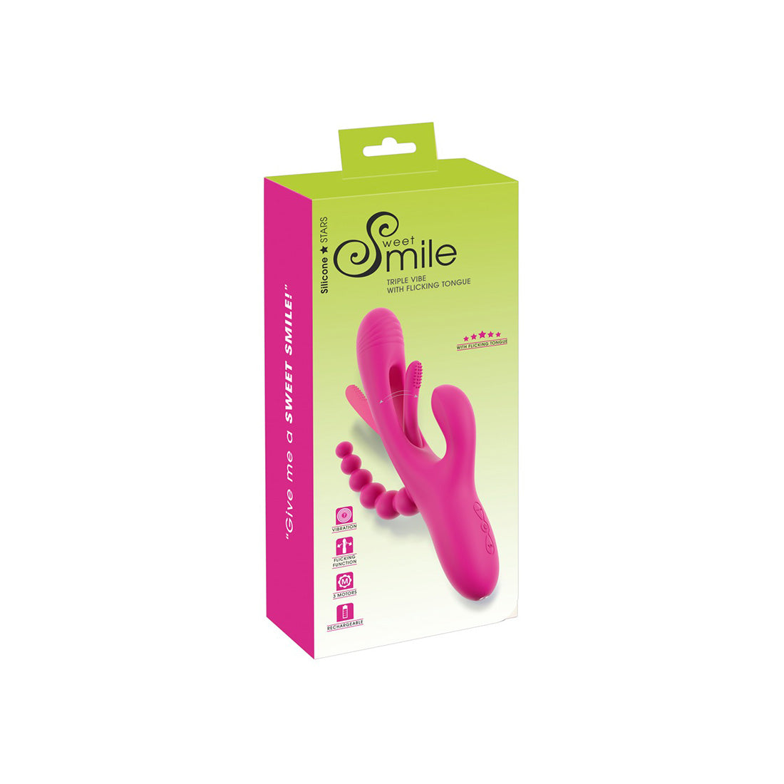 Vibrador Triplo Com Língua