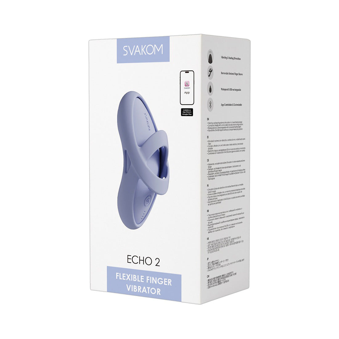 Vibrador de Dedo Echo 2 Azul