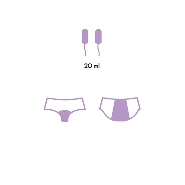 CUECA MENSTRUAL VERMELHO DAILY