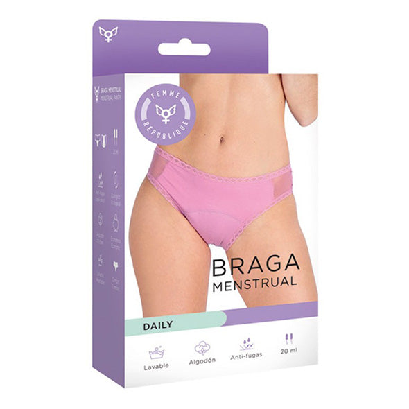 CUECA MENSTRUAL ROSA DAILY