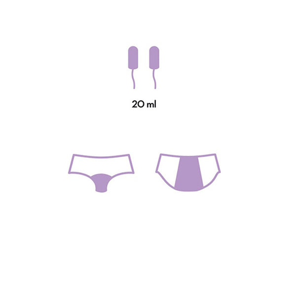 CUECA MENSTRUAL AZUL DAILY
