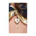 COLAR HEART AND KEY GOLD