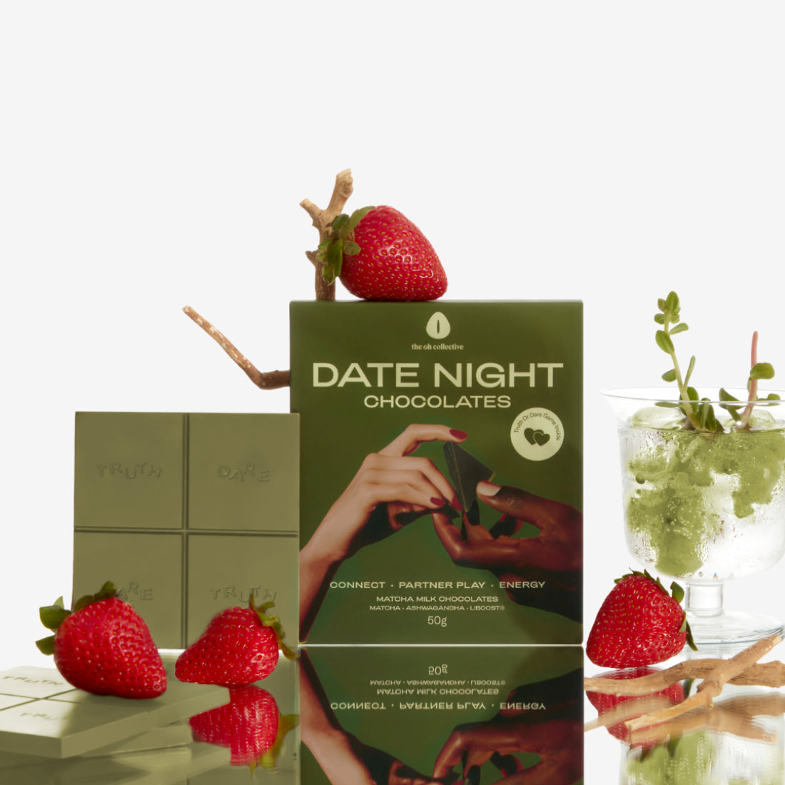 Chocolate do Amor - Matcha e Morango