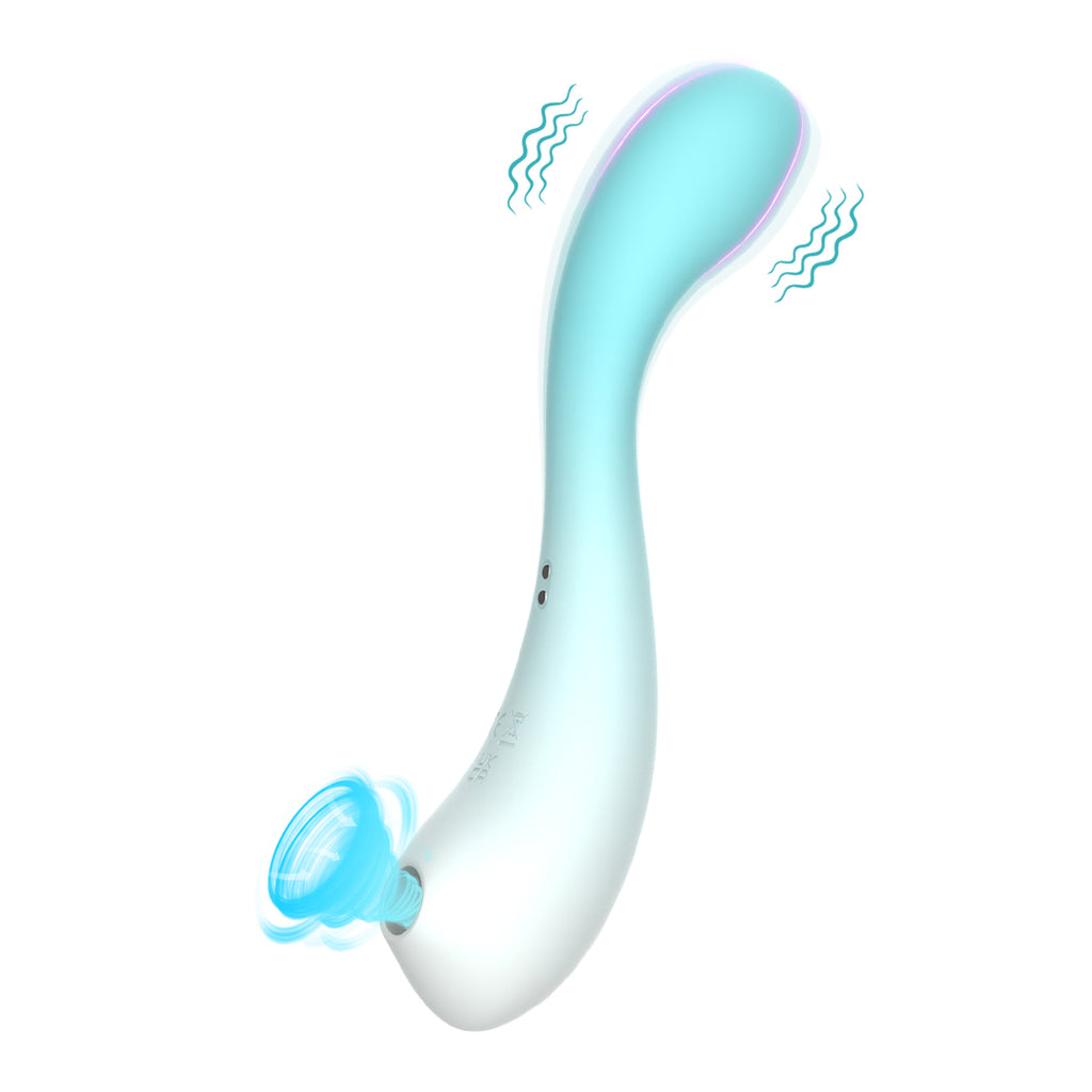 Vibrador Nessie Turquoise (+ Sugador)