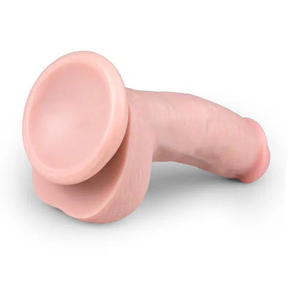Dildo Realístico com Escroto Ventosa - 15 cm