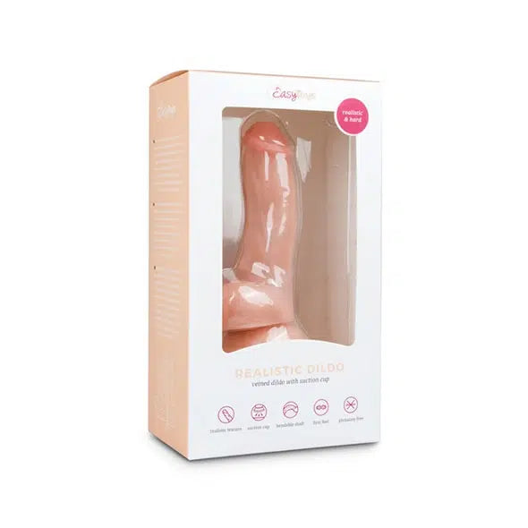 Dildo Realístico com Escroto Ventosa - 15 cm