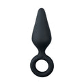 Plug Anal Com Argola Médio - Preto