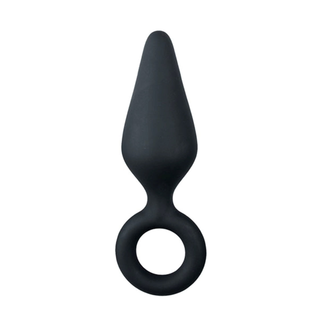 Plug Anal Com Argola Médio - Preto