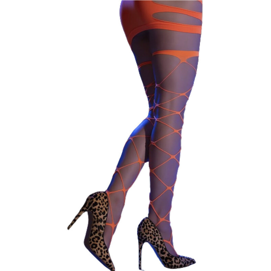 Meias Cabaret Laranja