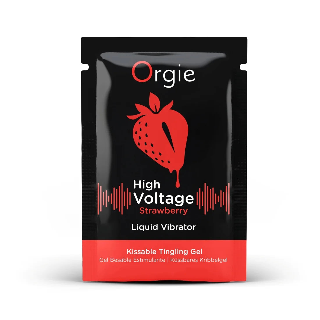 Vibrador Líquido Orgie High Voltage - Morango (Dose Única)