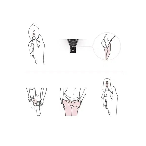 Cueca vibratória Panty Vibe Rebel Slip