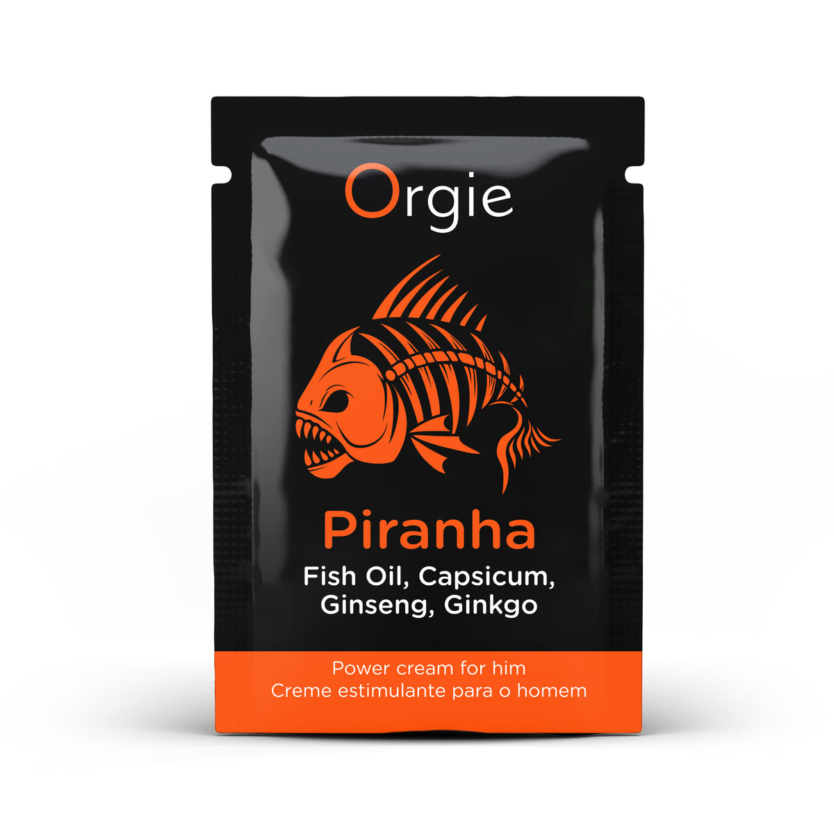 Creme Estimulante Masculino Orgie Piranha Power Cream - Dose única