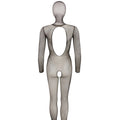 Catsuit de Rede com Capuz Integrado e Abertura Íntima S-L