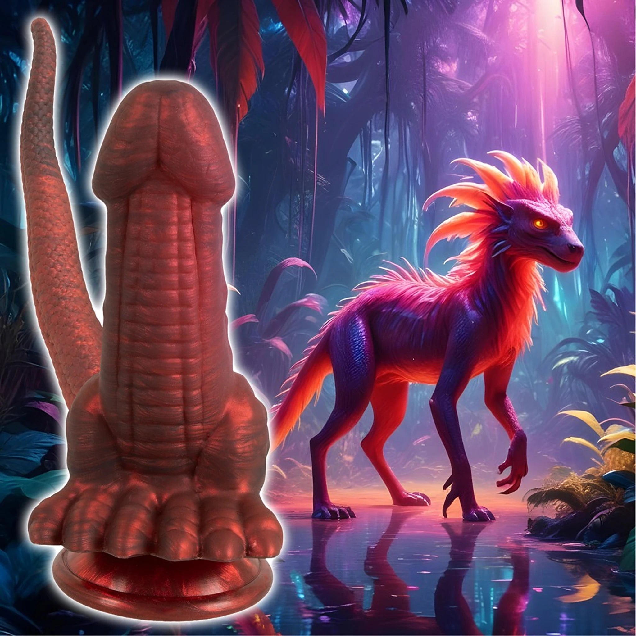 Dildo Duplo com Ventosa - Panthera Double