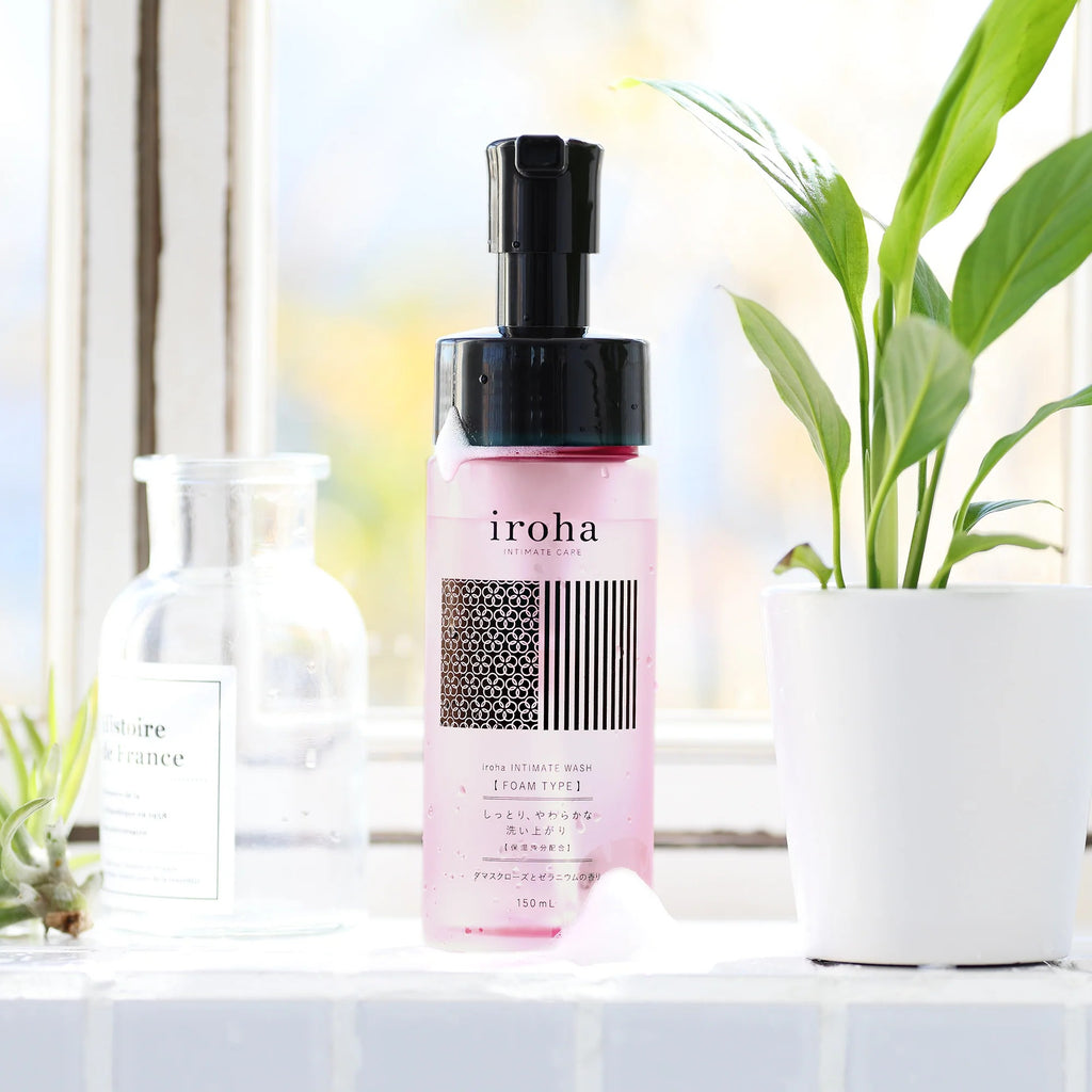 Espuma de Lavagem Íntima iroha Damask Rose & Geranium - 150ml