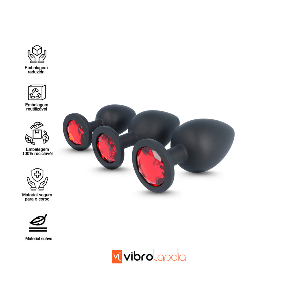 Kit de 3 Plugs de Silicone Daniel