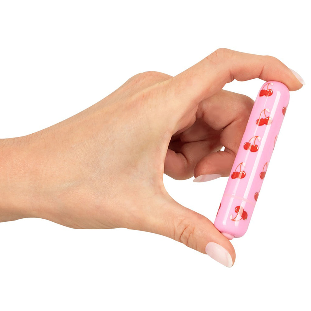 Mini Vibrador em Forma de Cereja Rosa (8,7 cm)