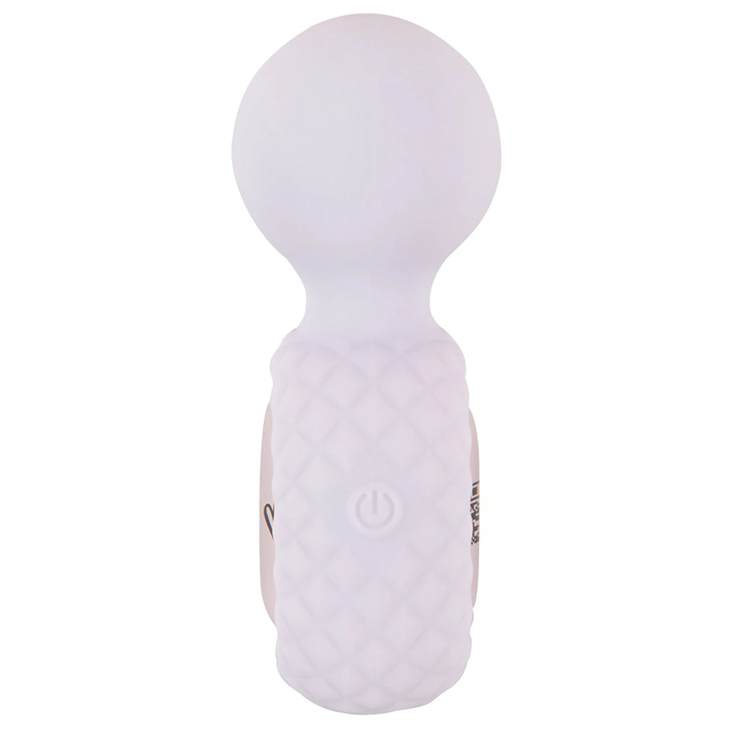 Mini Vibrador Massajador Wand de Silicone Roxo (11,4 cm)