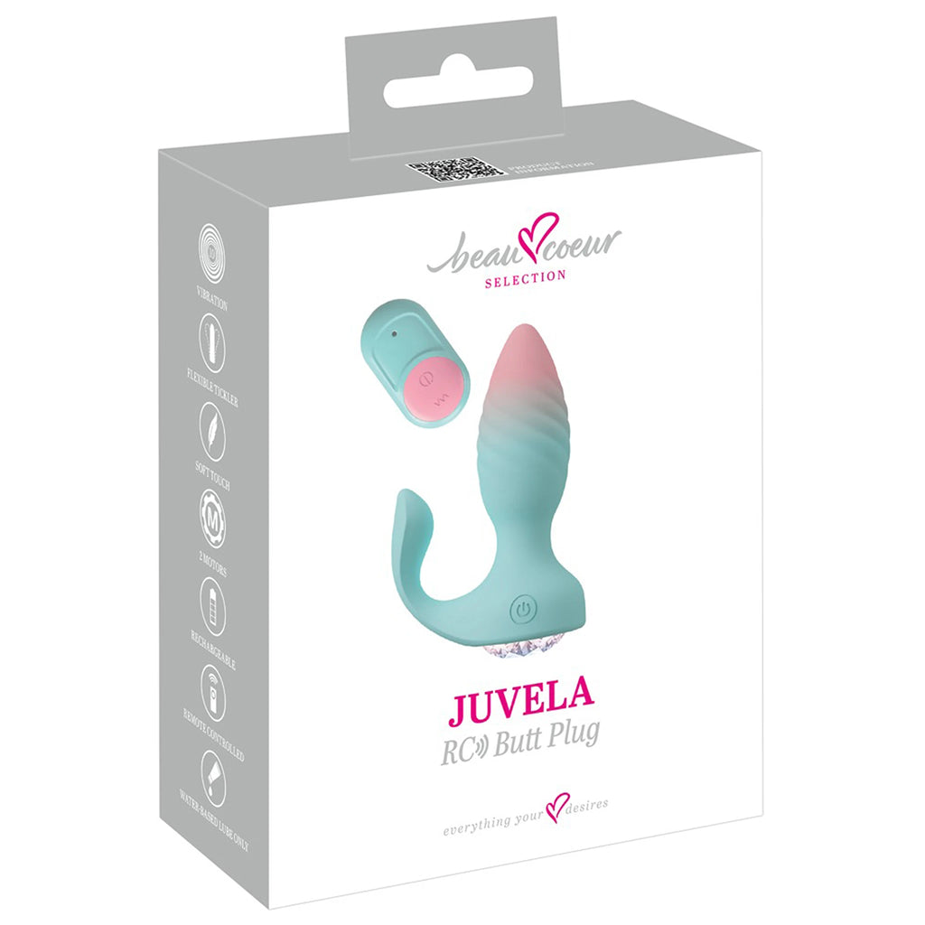 Plug Anal Vibratório de Silicone com Estimulador Perineal e Comando