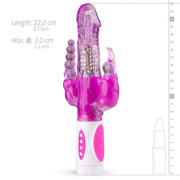 Vibrador Raving Rabbit Triplo