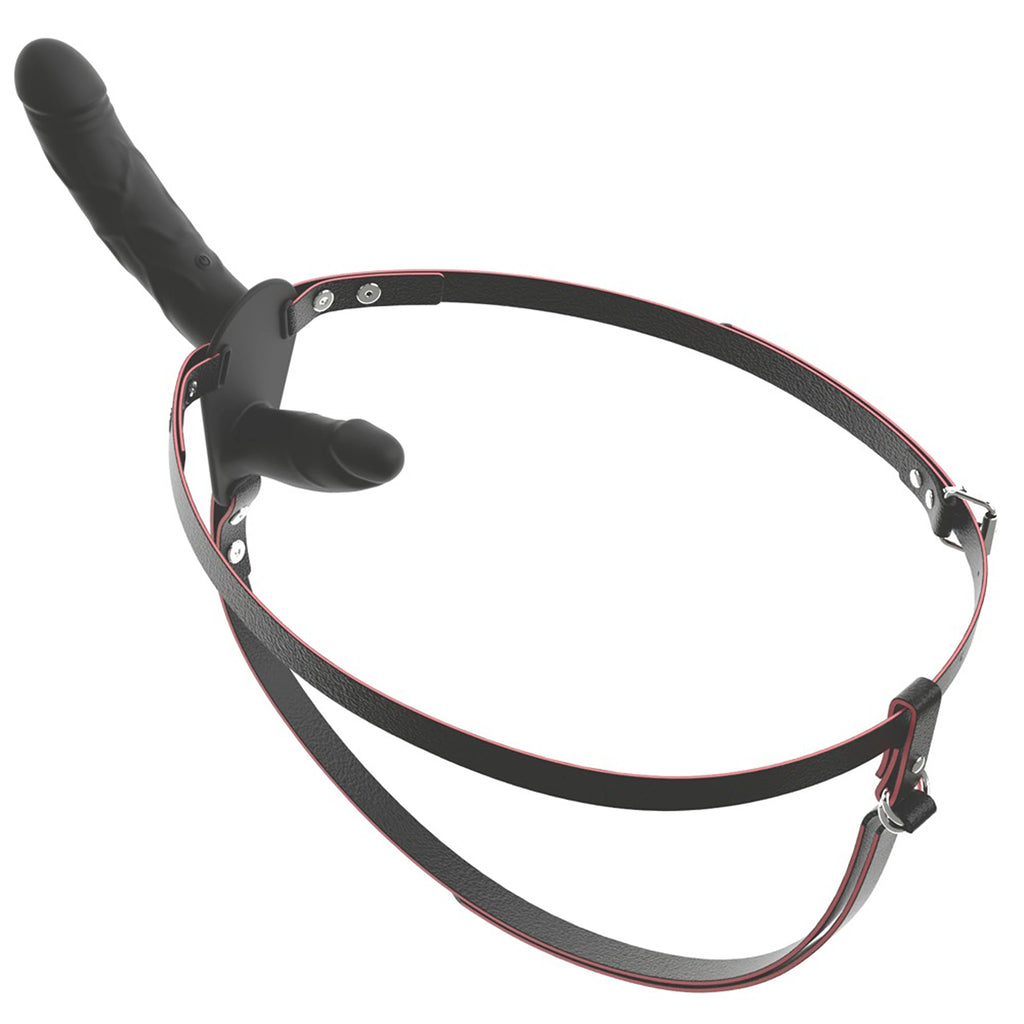 Strap-On Duplo Vibratório com Comando à Distância