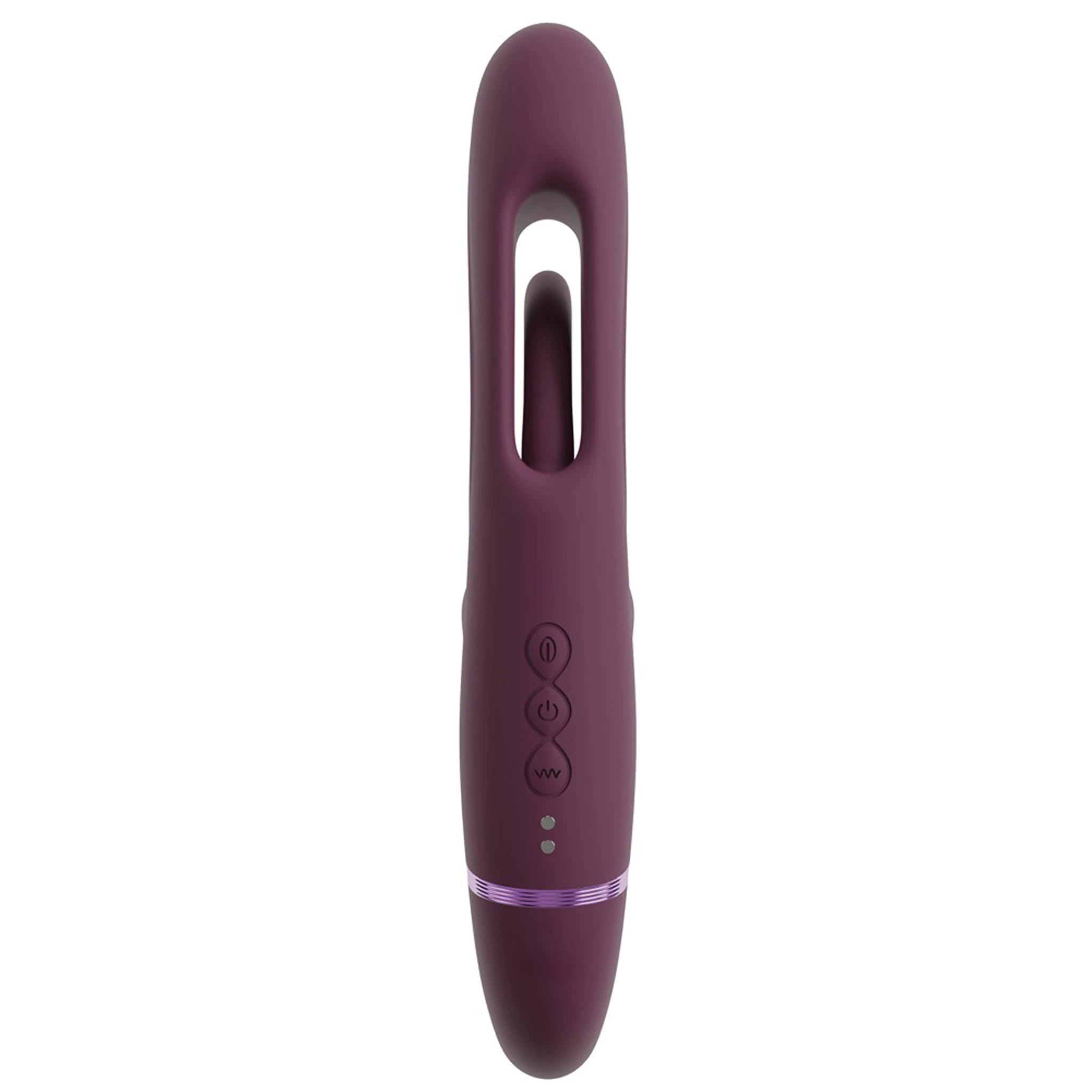 Vibrador Strap-on Sem Alças com Estimulação Dupla e Comando