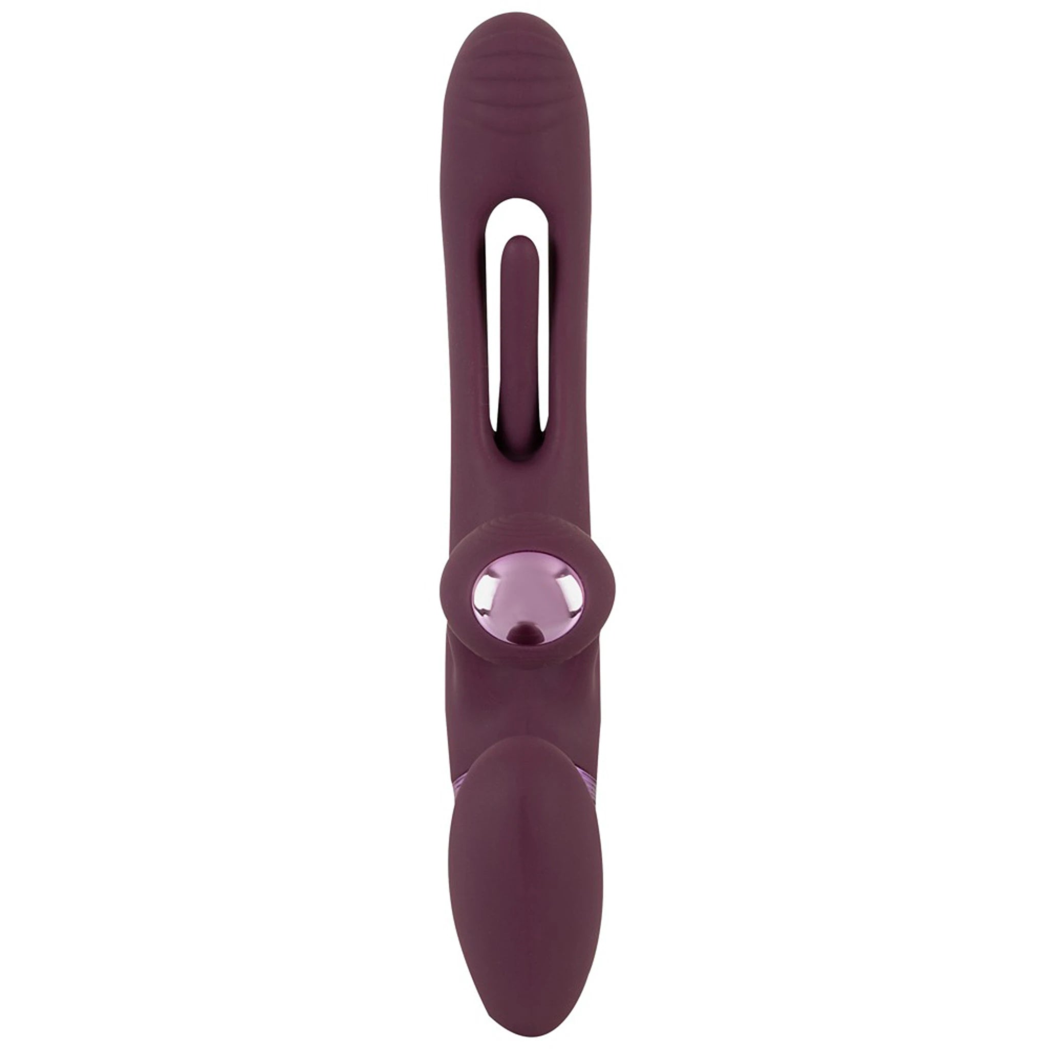 Vibrador Strap-on Sem Alças com Estimulação Dupla e Comando