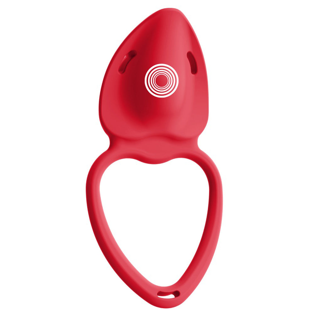 Vibrador Clitoriano Vermelho com Cinto de Renda e Comando à Distância