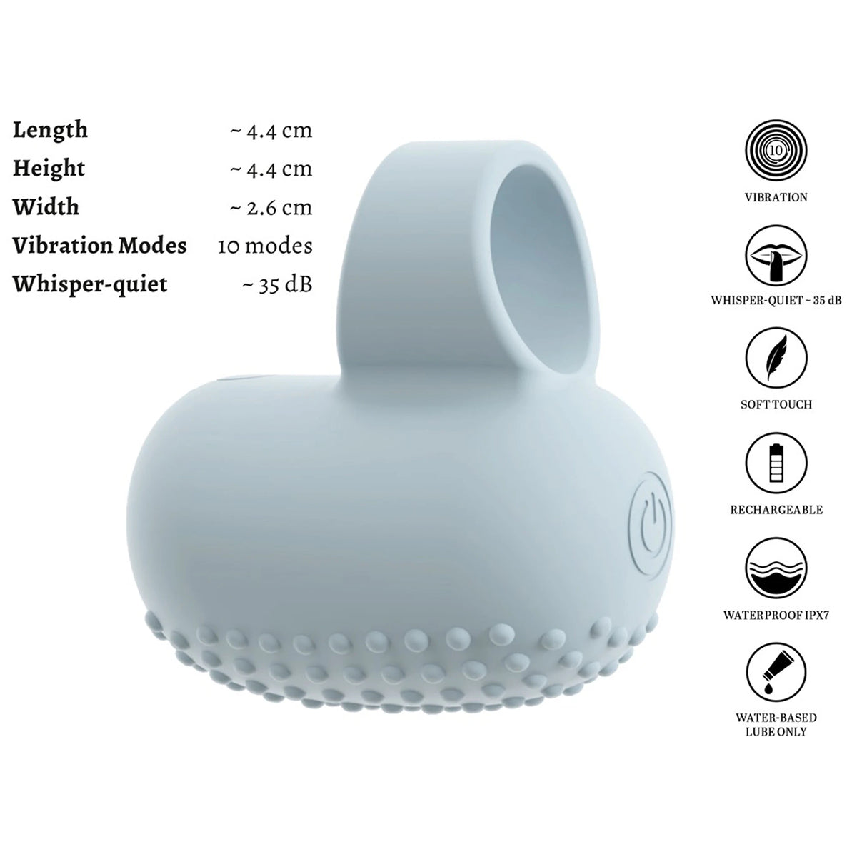 Vibrador de Dedo Recarregável KIREMO