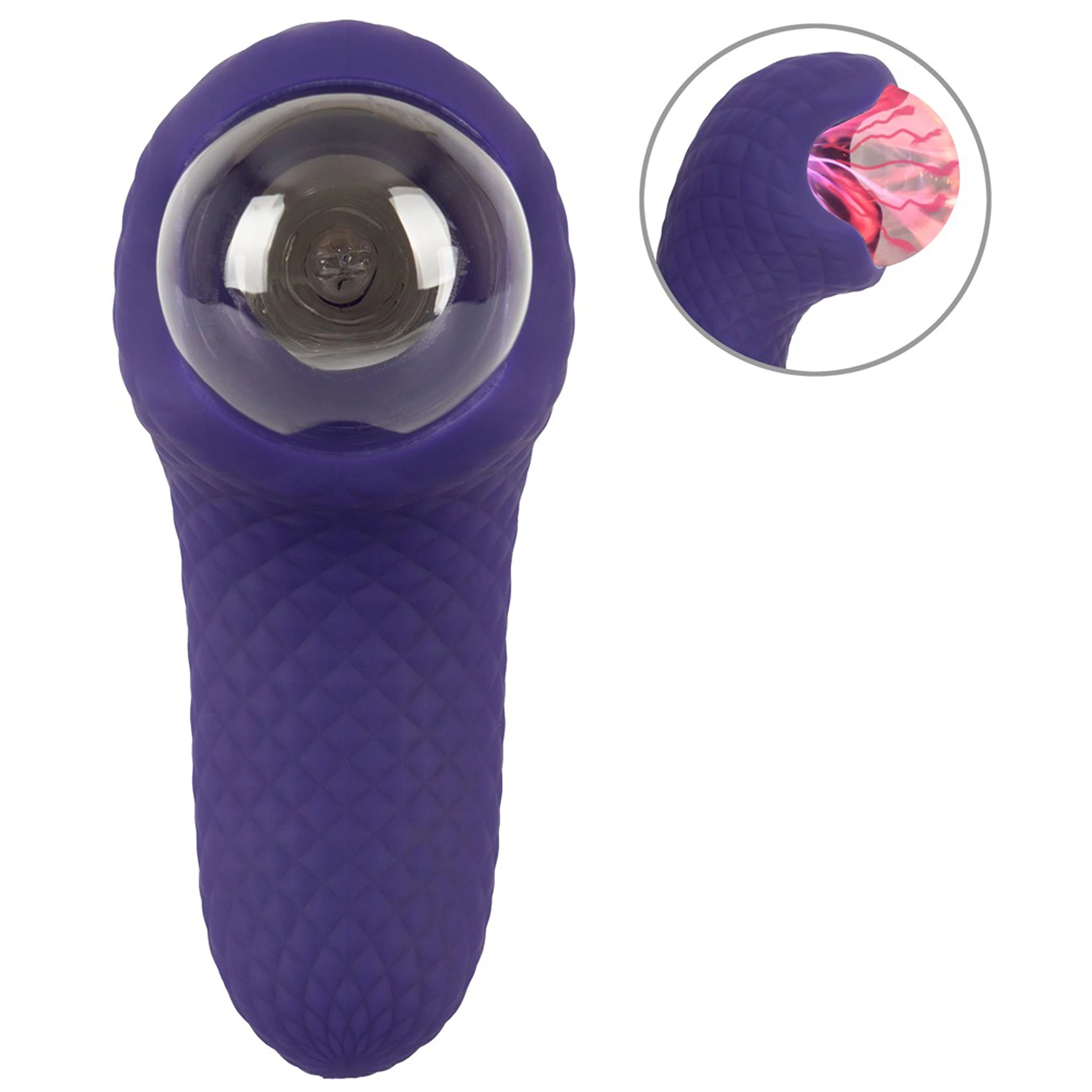 Vibrador Duplo com Esfera de Plasma e Silicone