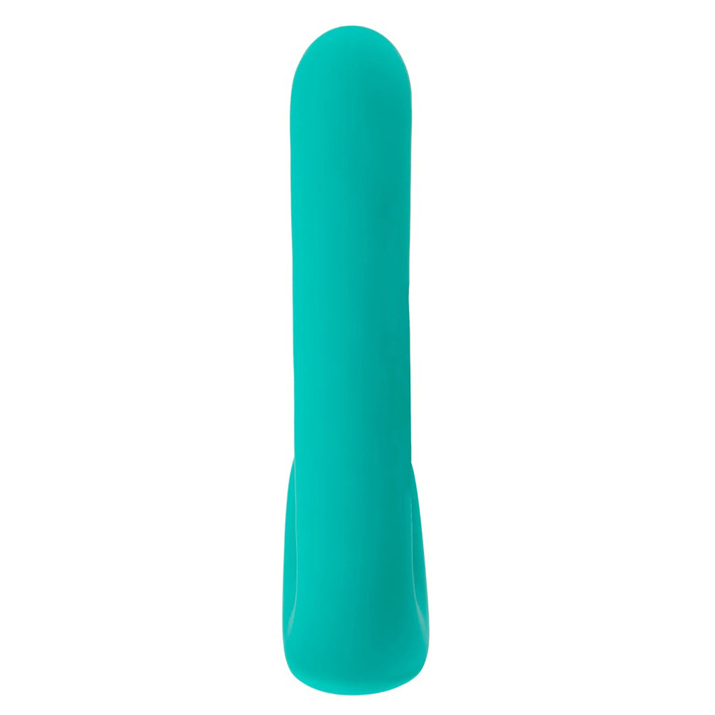 Vibrador Rabbit de Esferas em Silicone Turquesa (17 cm)