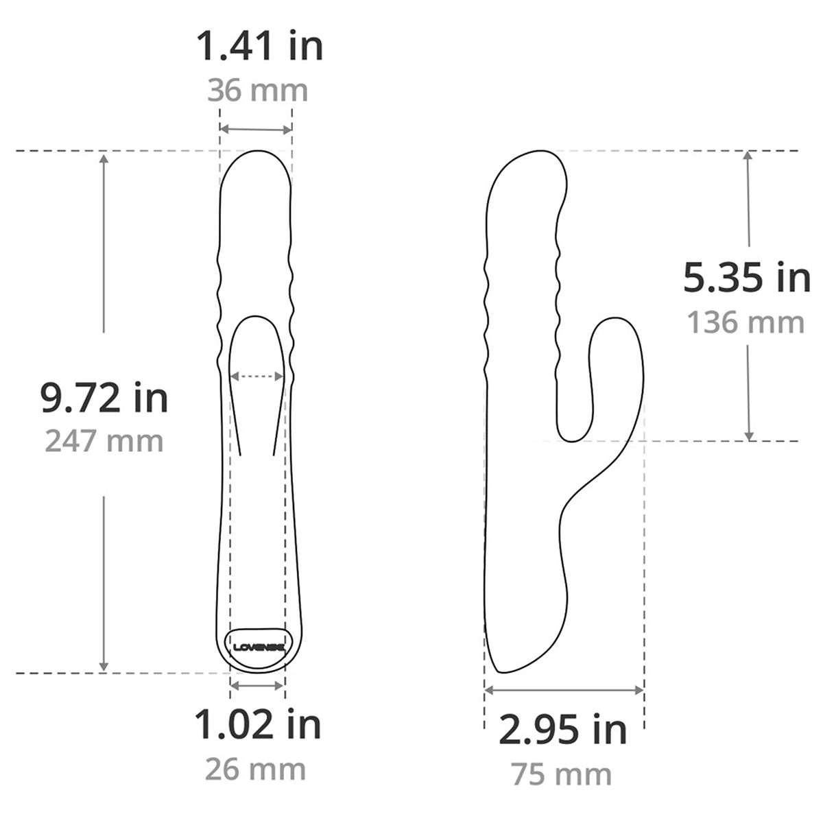 Vibrador Rabbit Rotativo Lovense Velvo Rosa c/ Controlo por App