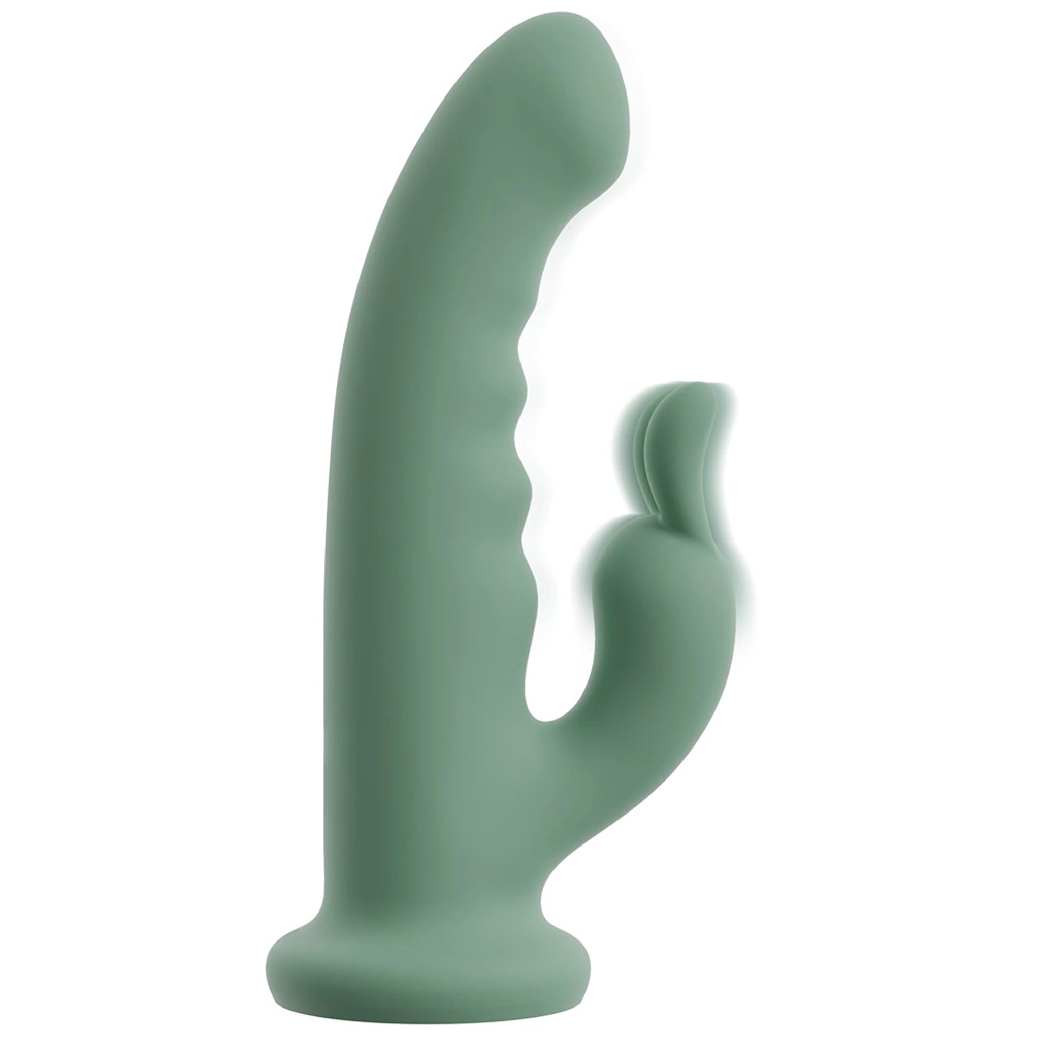 Vibrador Rabbit Rotativo de Silicone com Ventosa