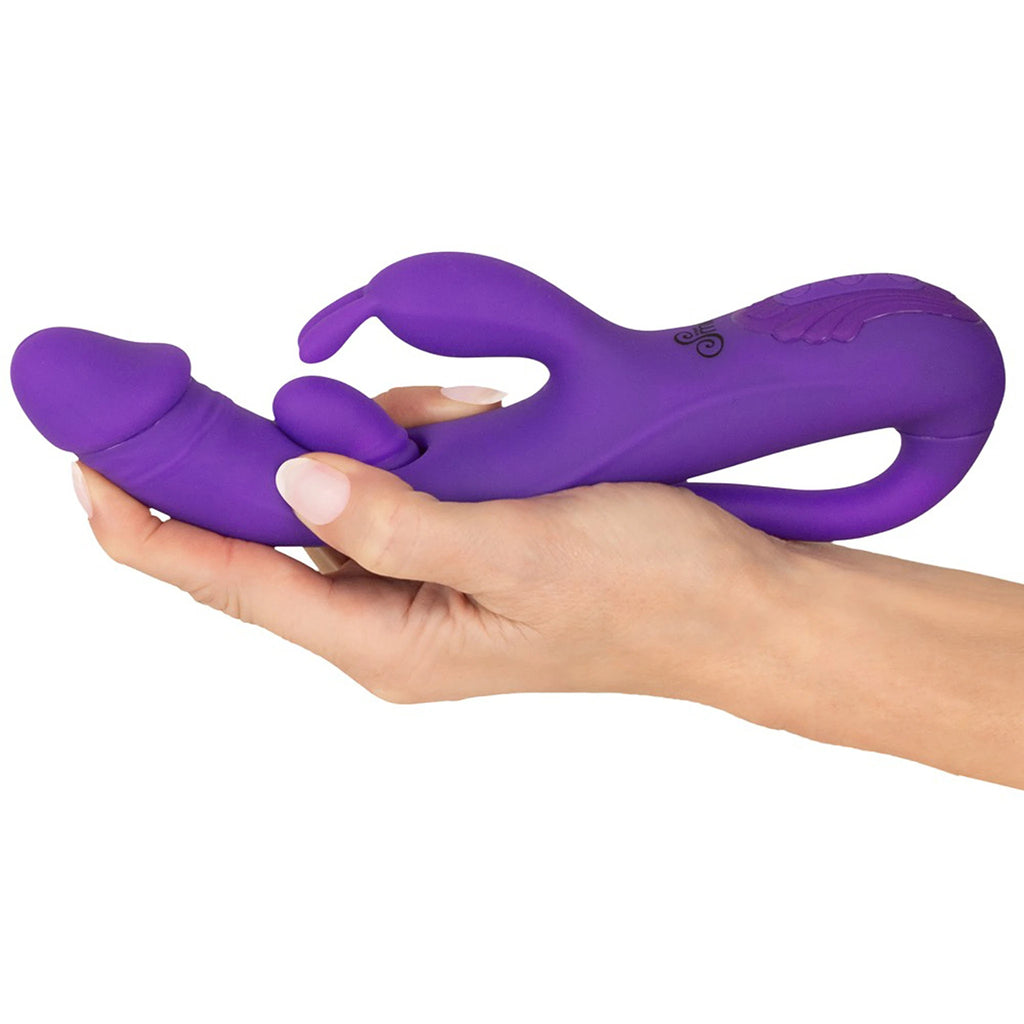 Vibrador Rabbit com Haste Flexível e Tripla Vibração