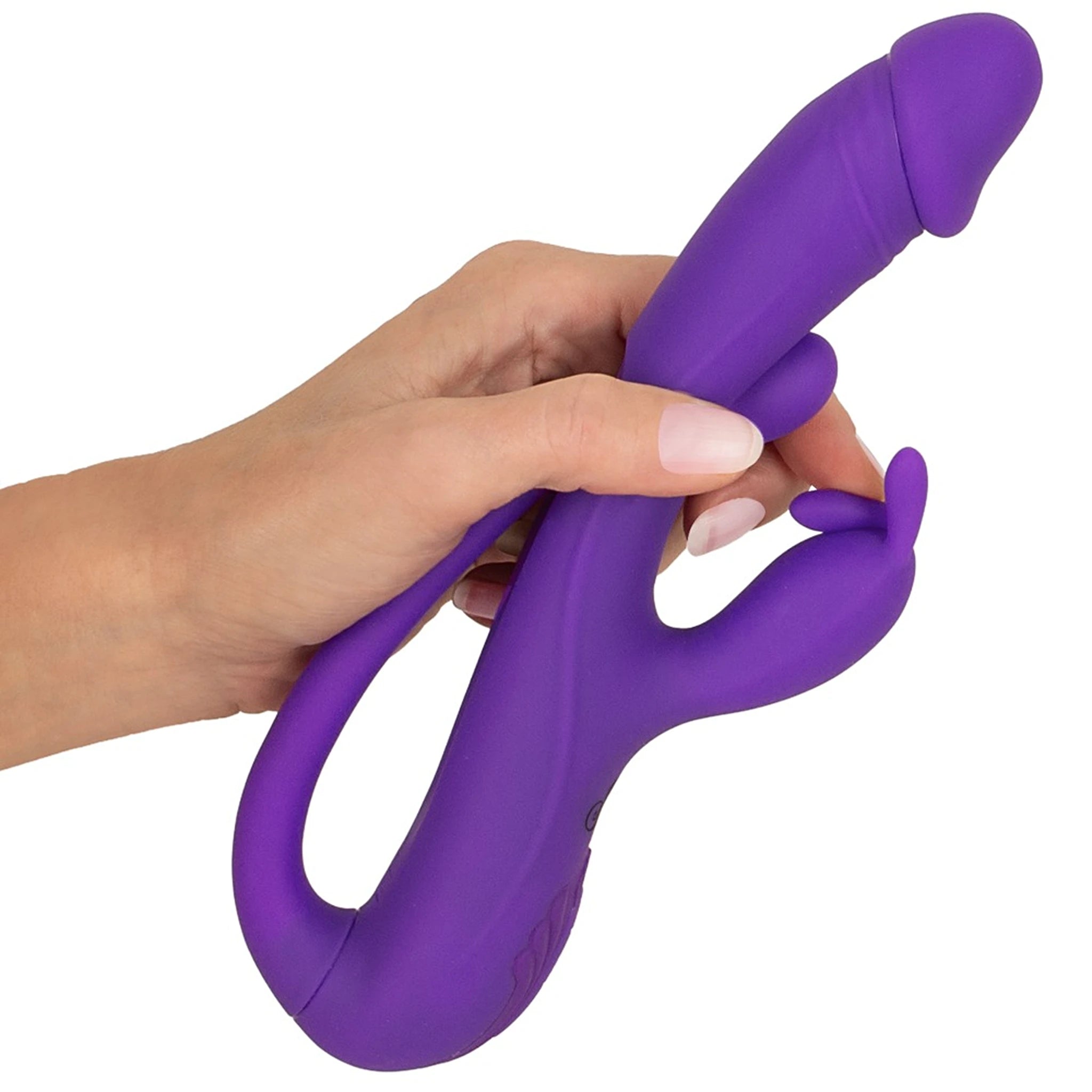 Vibrador Rabbit com Haste Flexível e Tripla Vibração