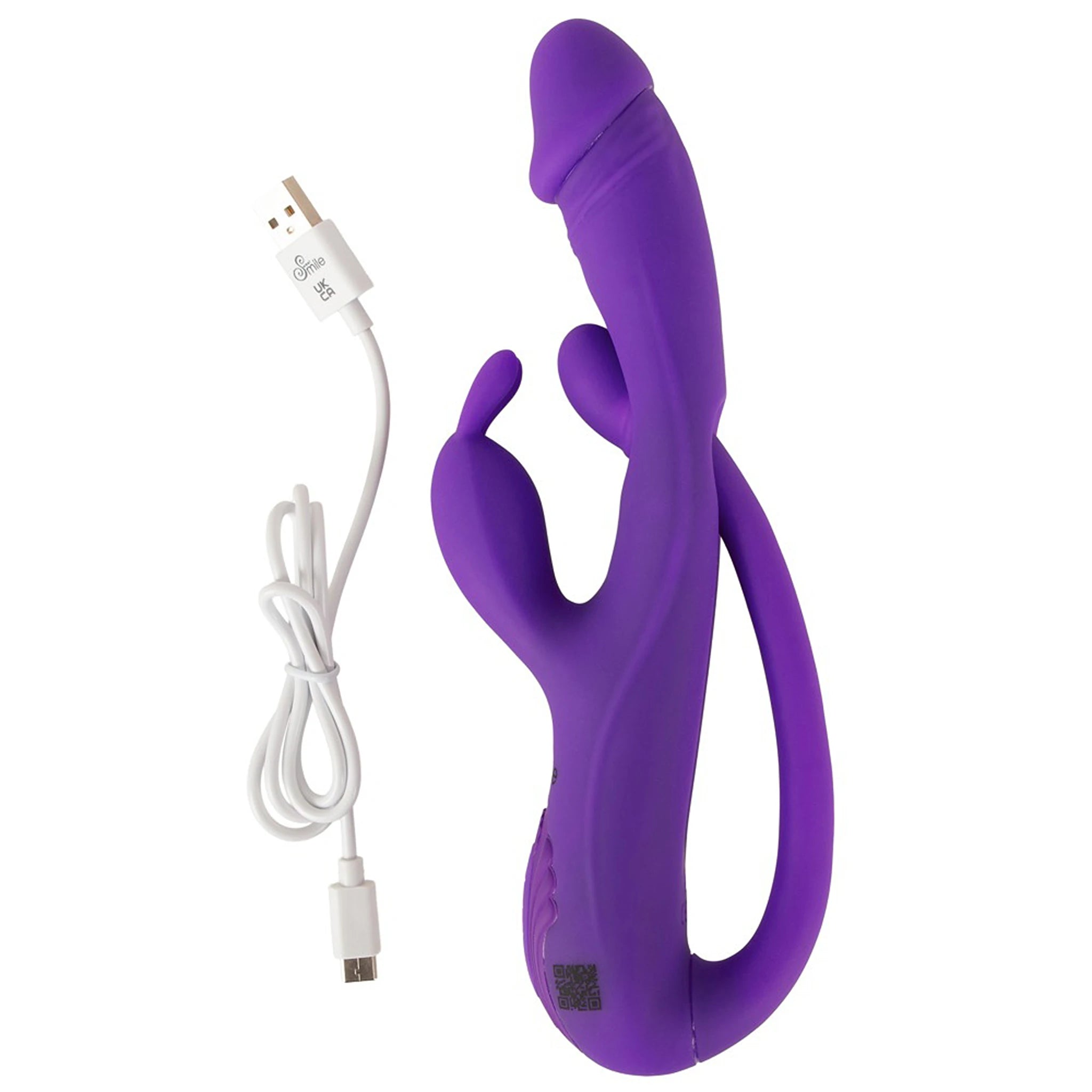Vibrador Rabbit com Haste Flexível e Tripla Vibração