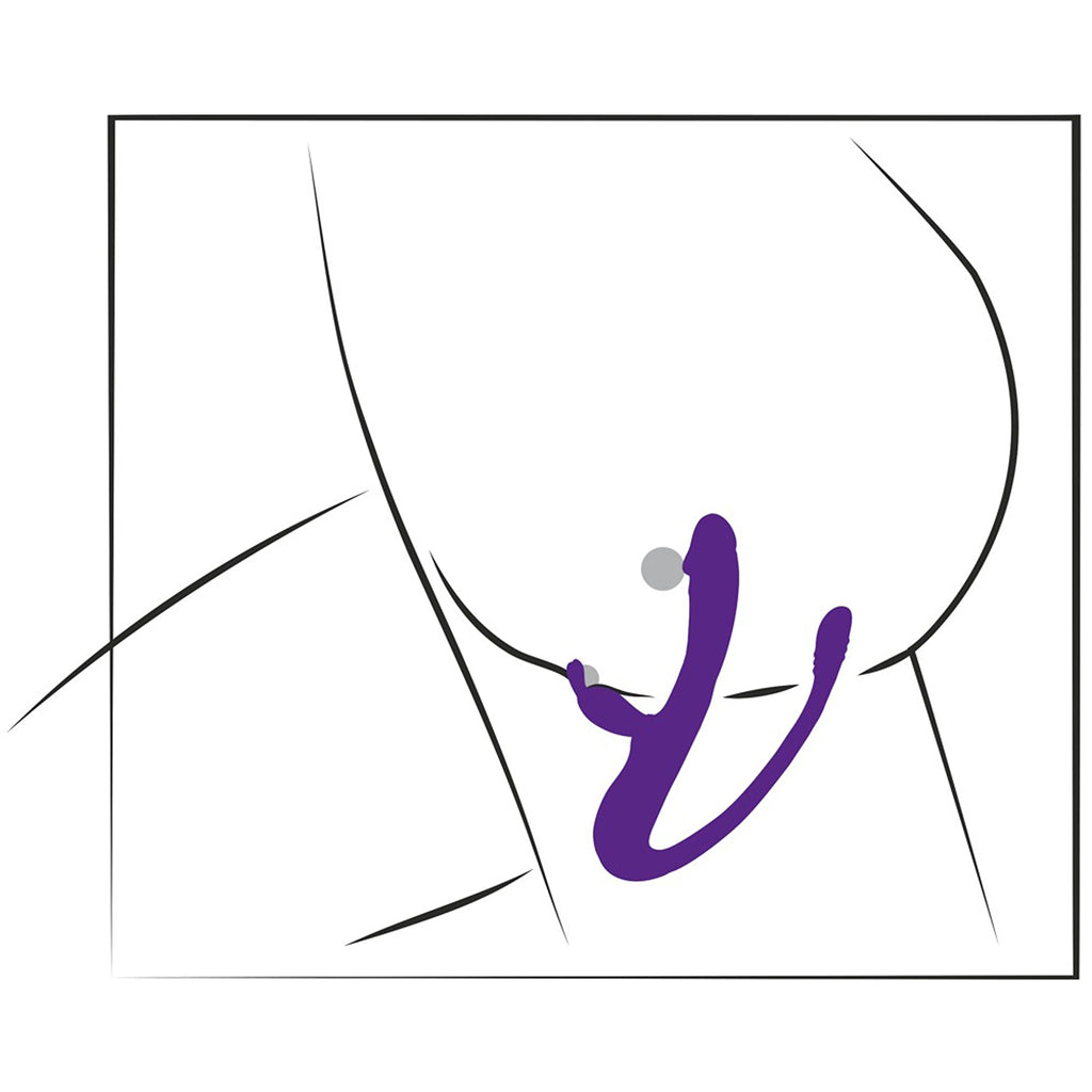 Vibrador Rabbit com Haste Flexível e Tripla Vibração