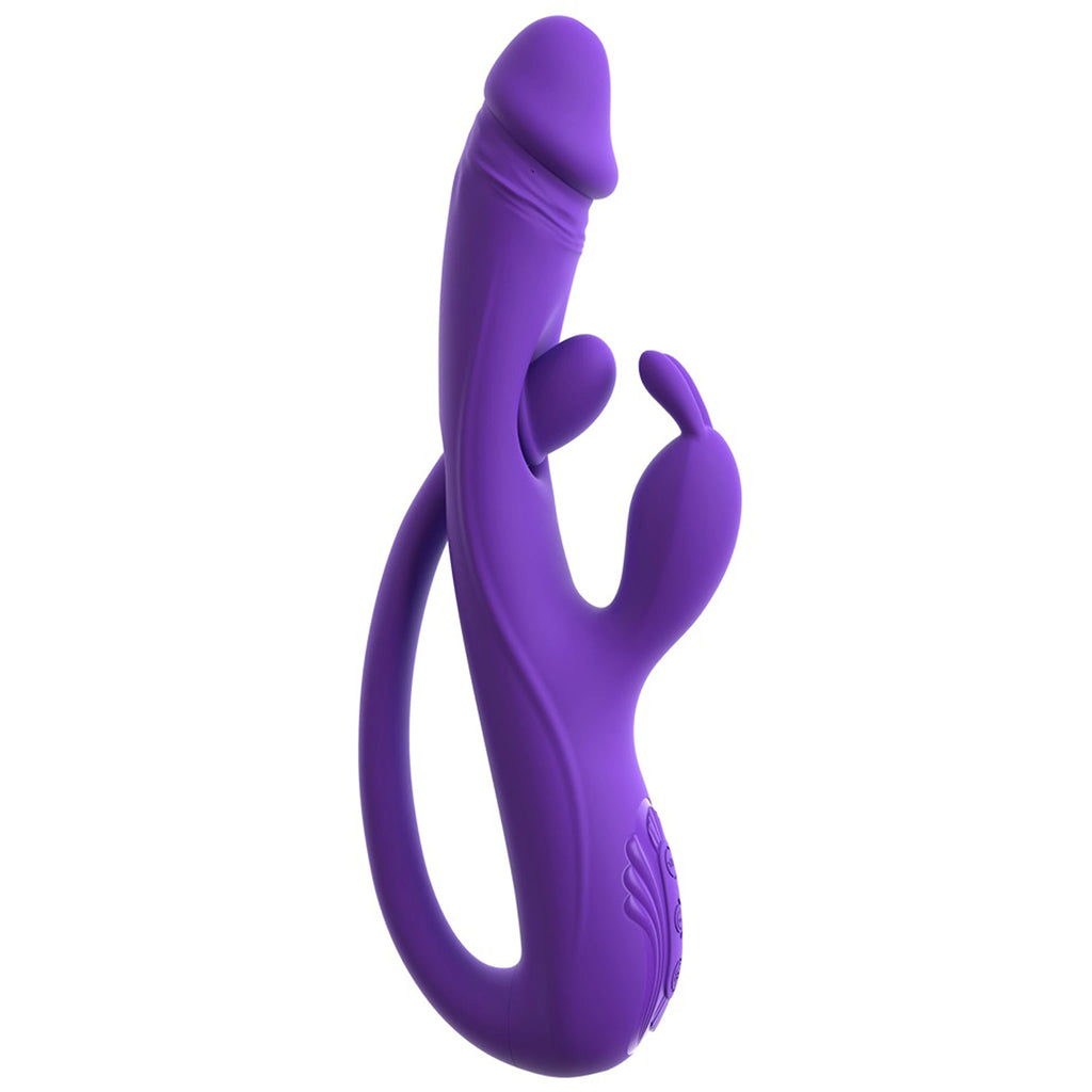 Vibrador Rabbit com Haste Flexível e Tripla Vibração
