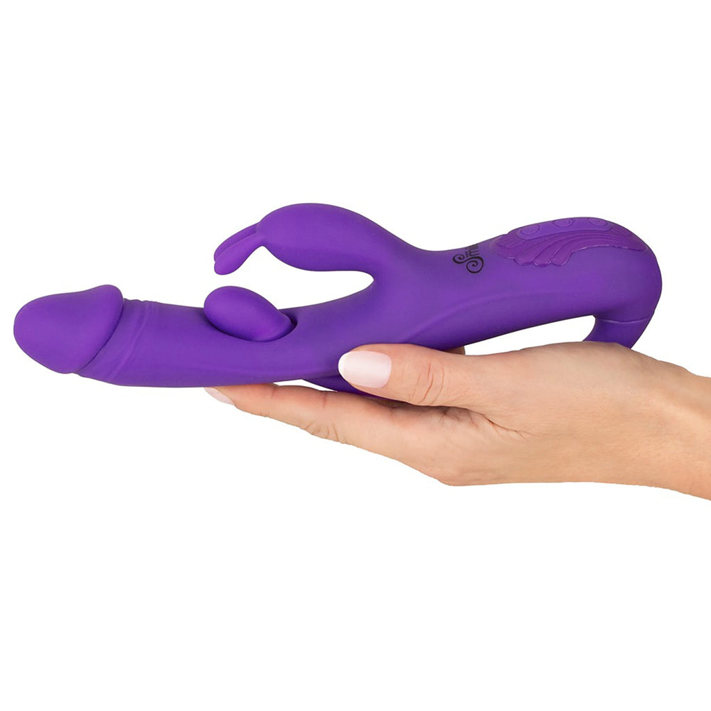 Vibrador Rabbit com Haste Flexível e Tripla Vibração
