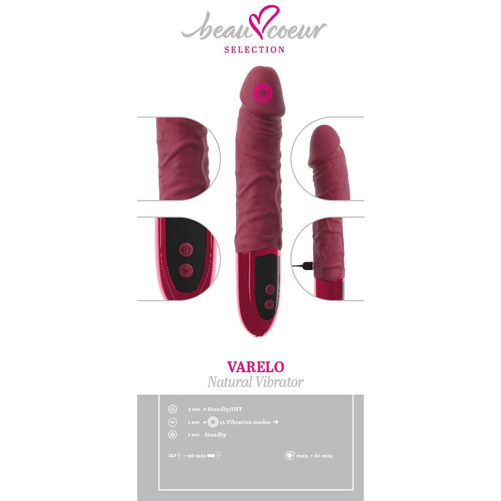 Vibrador Realista de Silicone Recarregável VARELO