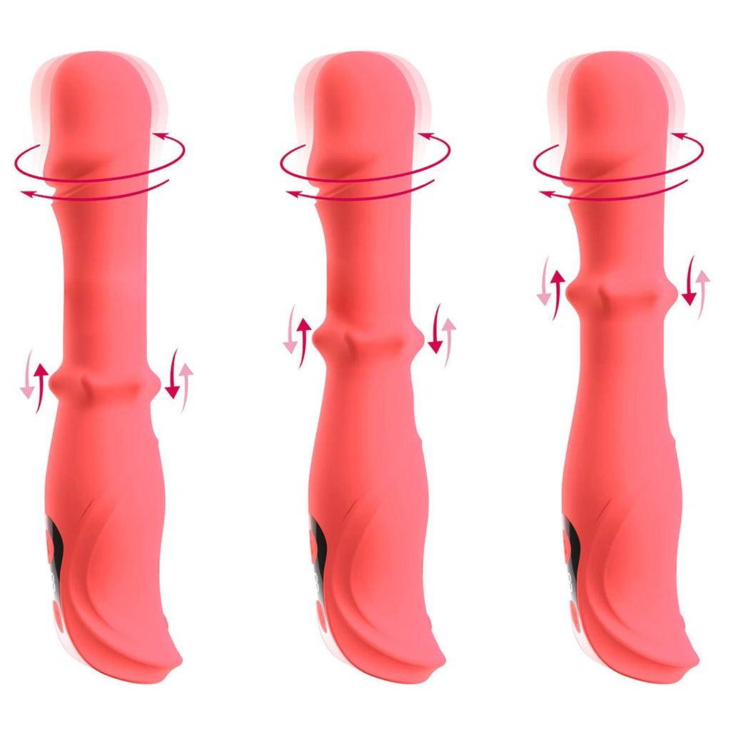 Vibrador Rotativo com Anel de Massagem