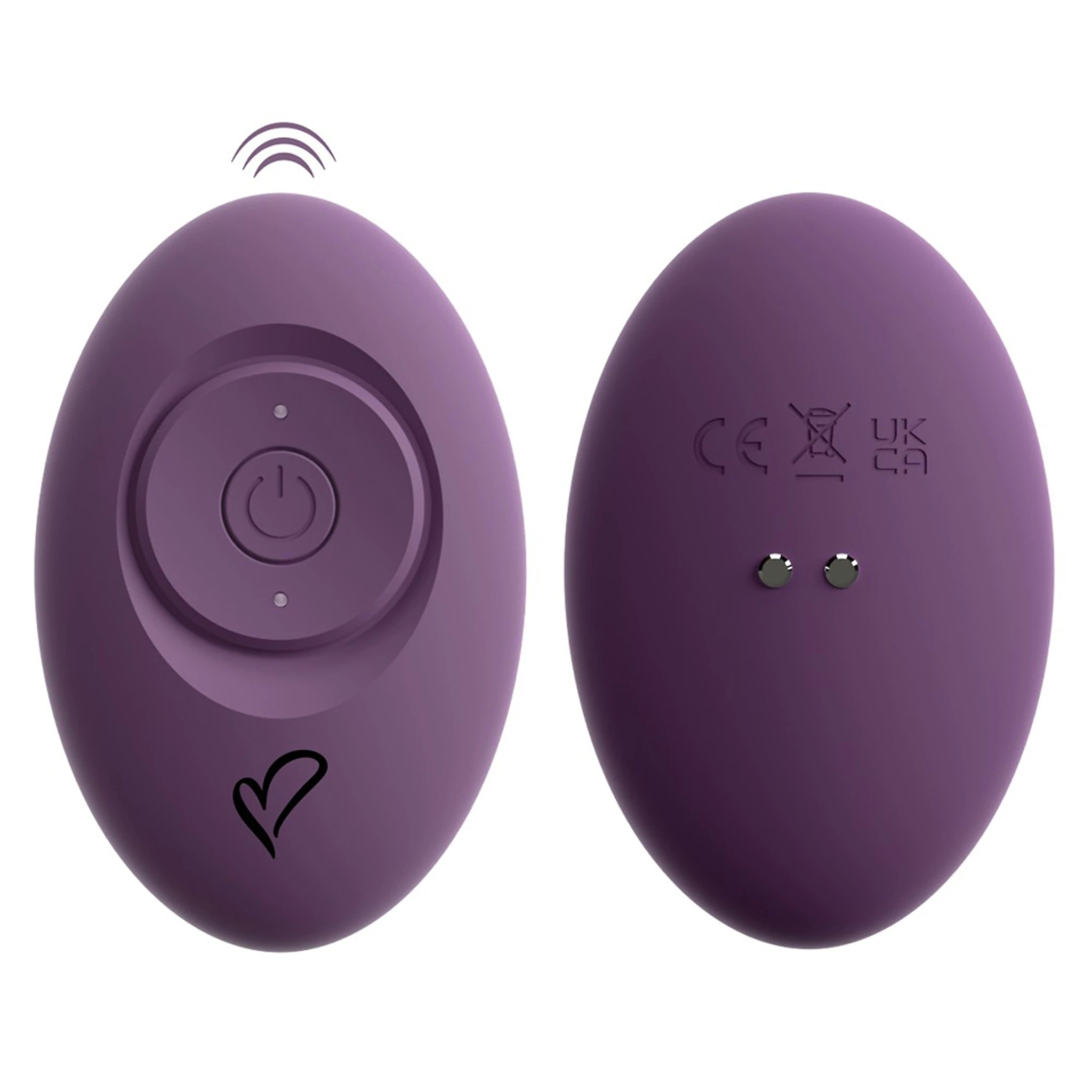 Vibrador Triplo de Silicone com Função Vaivém e Comando Roxo (12,2 cm)