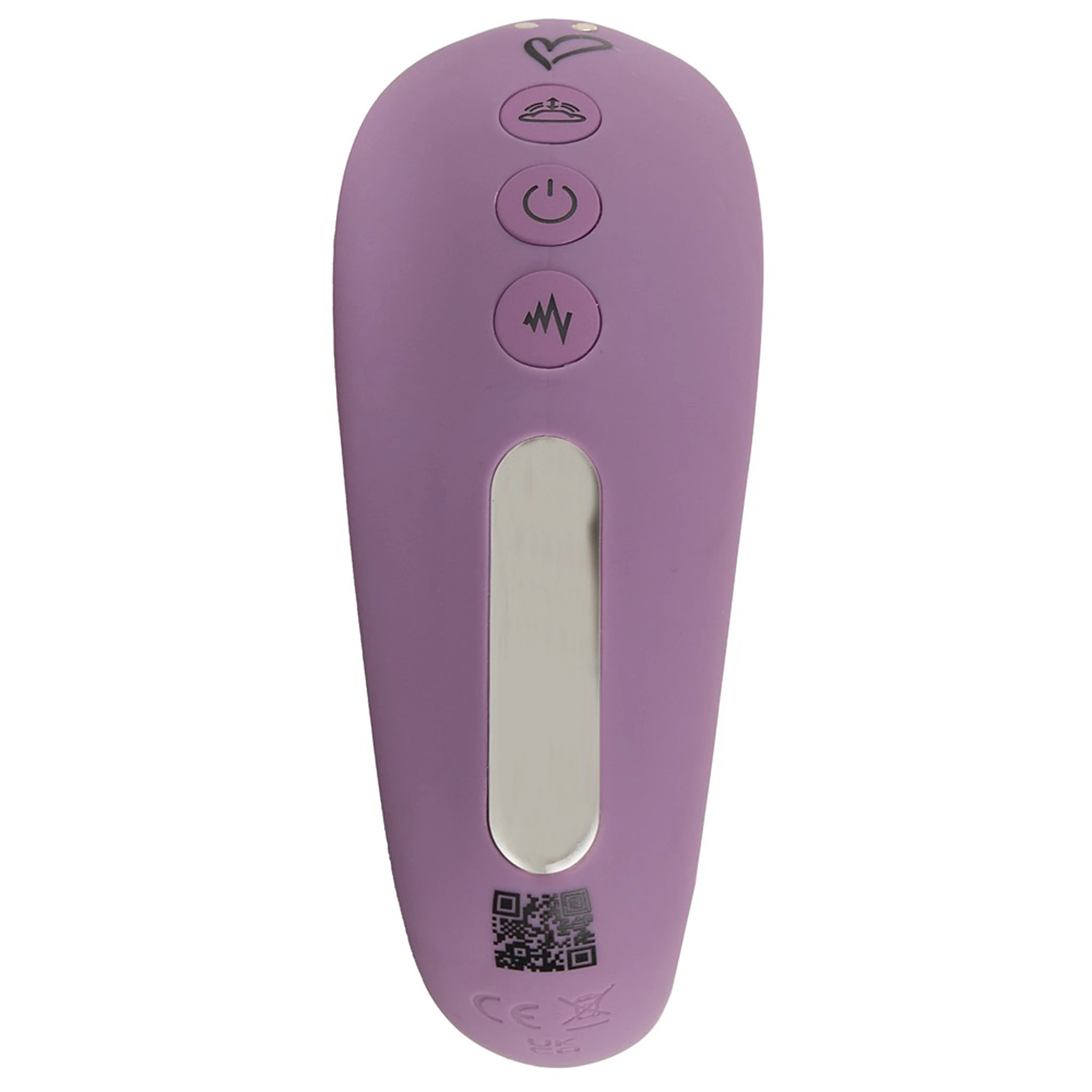 Vibrador Triplo de Silicone com Função Vaivém e Comando Roxo (12,2 cm)